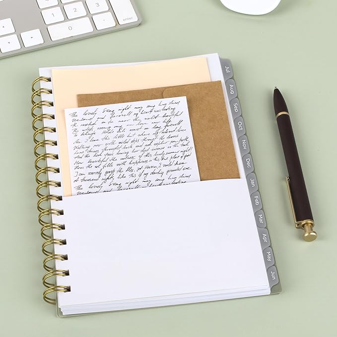 Mead Planner 2026-2027 Weekly & Monthly Academic 15-Month April-June, 5.5" x 8.5", Soft Grass (CAW42093)