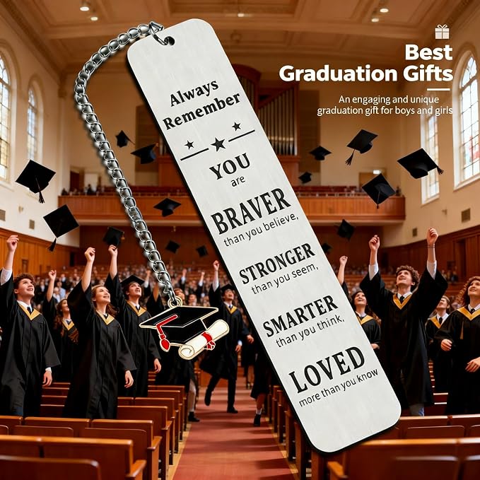 Graduation Gifts for Her Him 2026 Senior Bookmark Bulk College High School Teen Girl Boy Friend Book Lover Nurse Graduate Master Phd Grad Student Son Daughter Inspirational Christmas