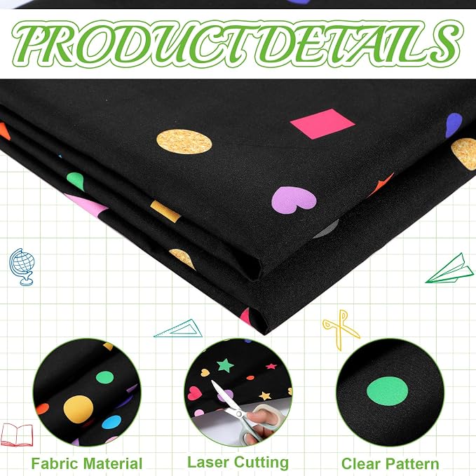 Mindsoft Bulletin Board Paper 48'' x 107'' Class Boards for Classroom Bulletin Boards Everyone is Welcome Classroom Board Decor Pillows Curtains Crafts(Confetti,1 Pc)