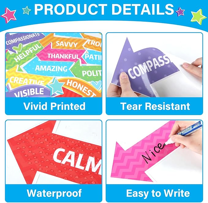 Justforjoyful Affirmation Station Bulletin Board Set Be Amazing Bulletin Board Decorations Positive Sayings Accents Themed Classroom Bulletin Boards Arrow Sign Cutouts for School Wall Decor