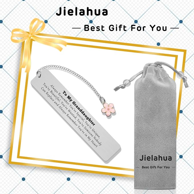 Granddaughter Gifts Bookmark for Book Lovers to My Granddaughter Gifts Granddaughter Gifts from Grandma Inspirational Bookmarks Gifts Encouragement Gifts for Granddaughter Birthday Graduation Gifts