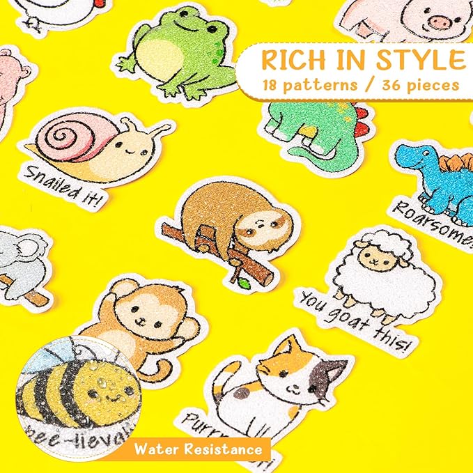 36 PCS Calm Strips for Anxiety Sensory Stickers - Fidget Stickers with Rough Texture - Adhesive Tactile Sensory Strips Anxiety Relief Items for Students, Adults