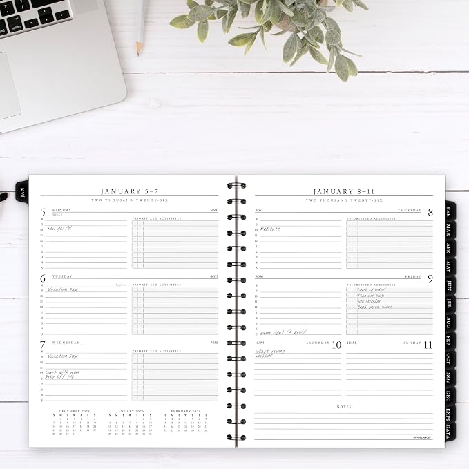 AT-A-GLANCE 2026 Weekly Monthly Appointment Book Refill, 6-1/2" x 8-3/4", Medium, Executive (709081026)