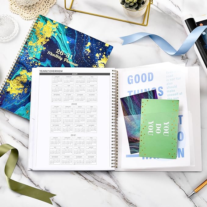 Monthly Planner/Calendar 2026-2031 - 5 Year Monthly Planner 2026-2031 from July 2026 - June 2031, 9" x 11", 2026-2031 Calendar Planner with Tabs