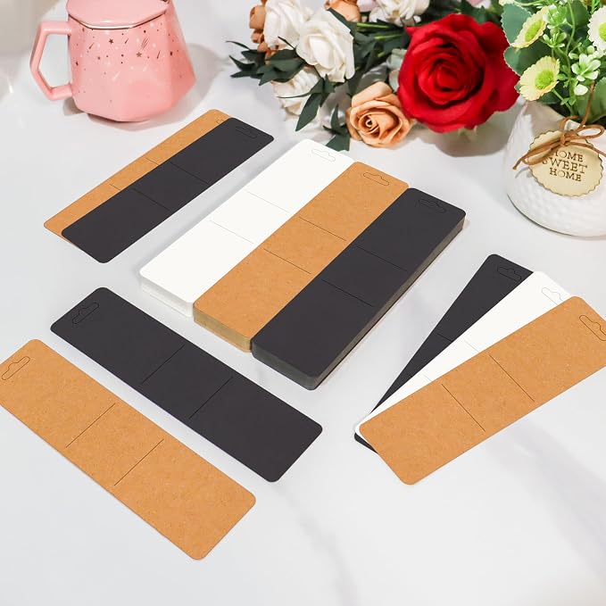 99Pcs DIY Resin Bookmark Sleeves Paper Wrapping Supplies for Small Business Gift Decoration Party Favor 3 Colors