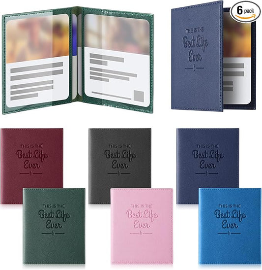 Sabary 6 Pcs Mini New Tract Holder Set for Ministry Gospel Leaflet Storage Bag, Mini Field Service Organizer, Witness Ministry Supplies Gift for Trailblazer (Mixed Color)
