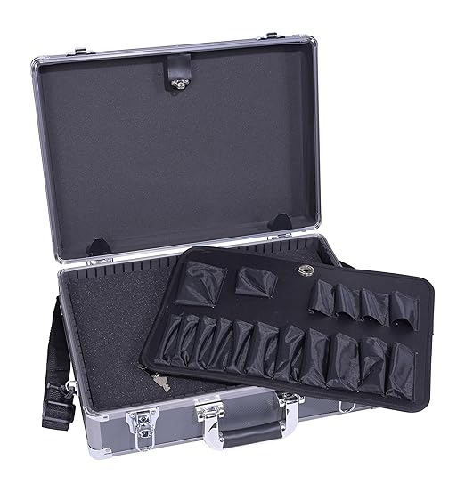 Vestil CASE-1813 Aluminum Carrying Case 18 In. x 14-1/2 In. Silver