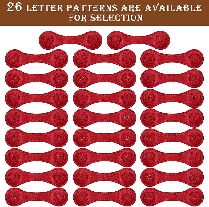 Handmade Personalized Leather Magnetic Bookmark - Custom Initial Letter Design with 26 Alphabet Choices - Durable Bookmark for Readers, Book Lovers, Women & Kids