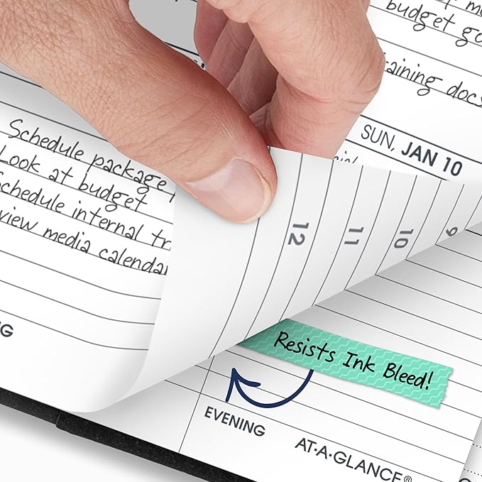 AT-A-GLANCE 2027 Refillable Planner Weekly Appointment Book, 3.25" x 6.25", Pocket Size, Hourly, Black (700080527)