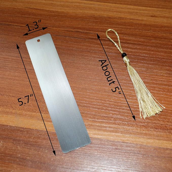 4 Pcs Freely Createable Silver Metal Tassel Bookmarks - As The Best Gift