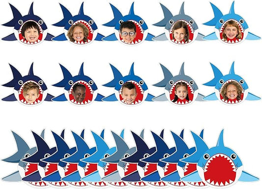 gisgfim 80Pcs Summer Cutouts Shark Decorations Under The Sea Bulletin Board Ocean Animal Paper Cut-Outs Classroom Decor for Boy Girl DIY Craft Photo Wall Kindergarten Preschool Party Favor Supply