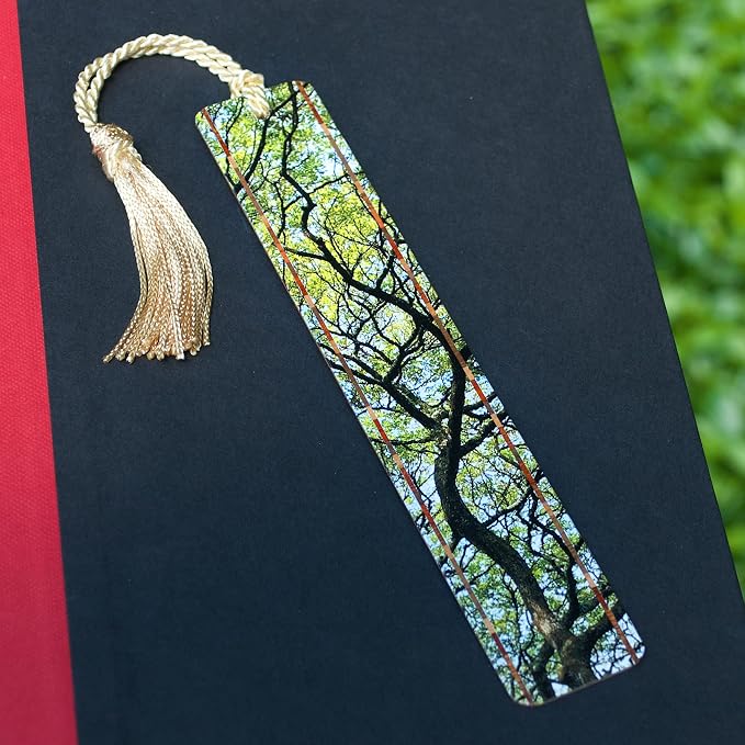Hawaiian Monkeypod Tree Wooden Bookmark | Tropical Nature Photography Art | Gift for Tree Lovers, Nature Lovers, Gardeners, Hawaii Lovers, Outdoor Enthusiasts & Readers | Handmade in the USA
