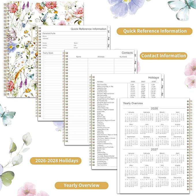 Planner 2026-2027 - Academic Planner 2026-2027, 8.5" x 11" Planner Weekly and Monthly, JULY 2026 to JUNE 2027, Calendar Planner with Monthly Tabs, Inner Pocket, Premium Paper, Twin-wire Binding