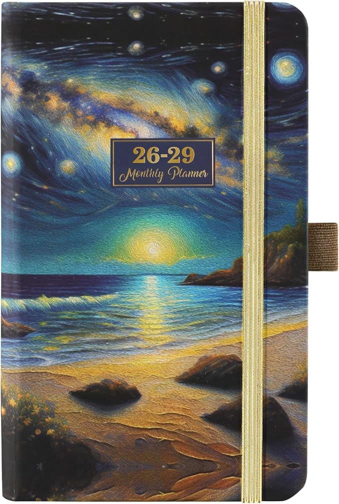 2026-2029 Pocket Planner - 3 Year Planner 2026-2029, July 2026 - June 2029, 6.3" x 3.8", Purse Calendar Planners 26-29, Monthly Pocket Calendar with 61 Note Pages, Pen Hold, Perfect Organizer for Purse