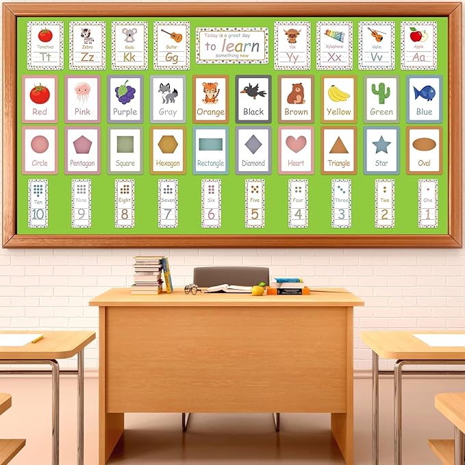 Qyeahkj 17.7in x 20ft Bulletin Board Paper Roll Bulletin Board Background Paper Fade Resistant Classroom Decoration Poster Art Craft Home Wall Education Decor Supplies Lime Green