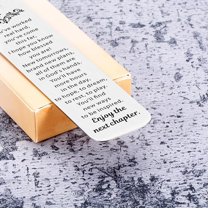 Christian Retirement Gift for Woman Men - Retirement Blessings Bookmarks Happy Retirement Gifts for Women Employee Boss Friends Retired 2026 Teacher Nurse Going Away Leaving Farewell Gift for Coworker