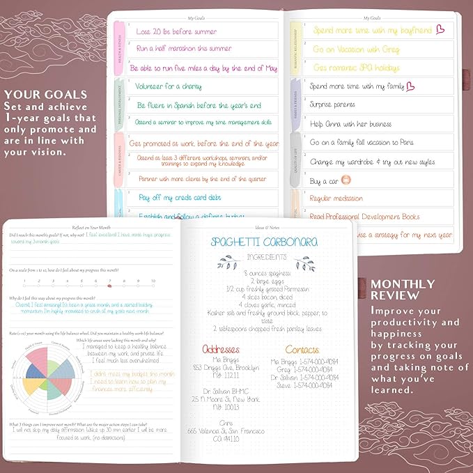 Legend Planner PRO Hourly Schedule - Weekly & Daily Organizer with Time Slots. Appointment Book Journal for Work & Personal, A4 (Rose Gold)