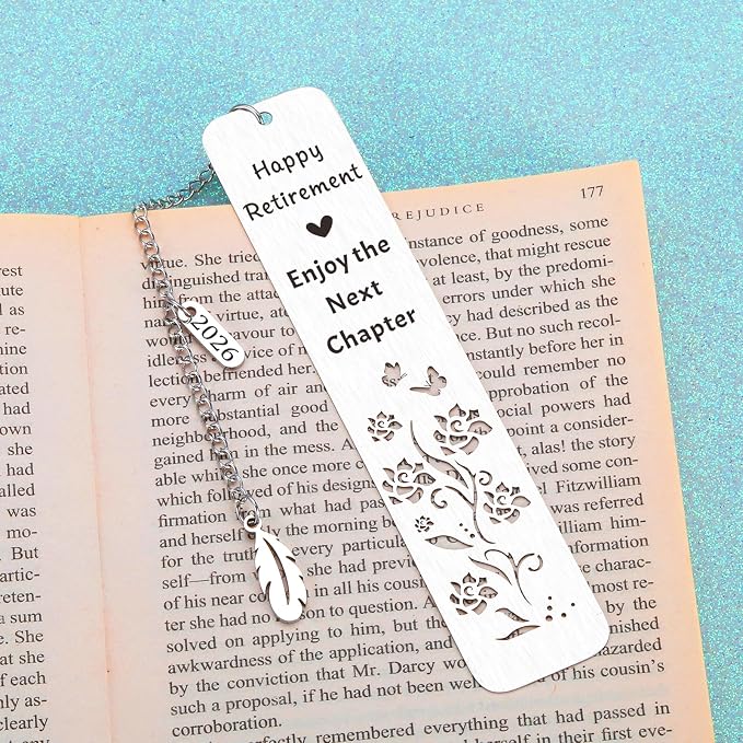 2026 Best Retirement Gifts for Woman Man 2026 Cool Teacher Retirement Retired Gifts for Women Men Female Going Away Leaving Gift for Women Men Friends Happy Retirement Enjoy the Next Chapter Bookmark
