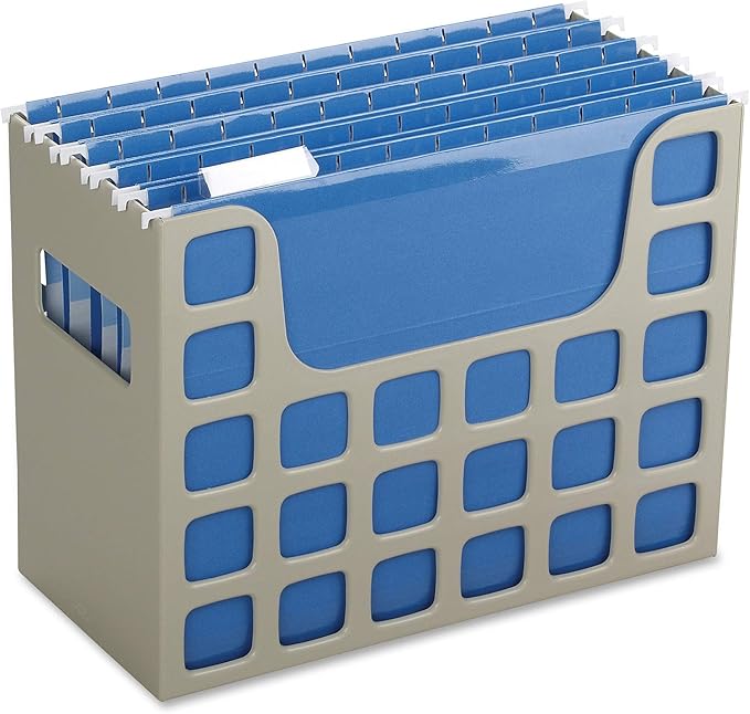 Pendaflex Desktop File, 9-1/2" H x 12-1/4" W x 6" D, Putty, Each (23010EE)
