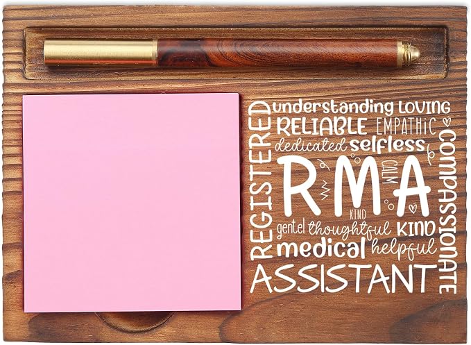 Registered Medical Assistant Appreciation Gifts Inspirational Quote Healthcare Worker Medical Student Graduation Nursing Nurse Week Thank You Gift RMA Desk Self Stick Note Pad Holders EDP213
