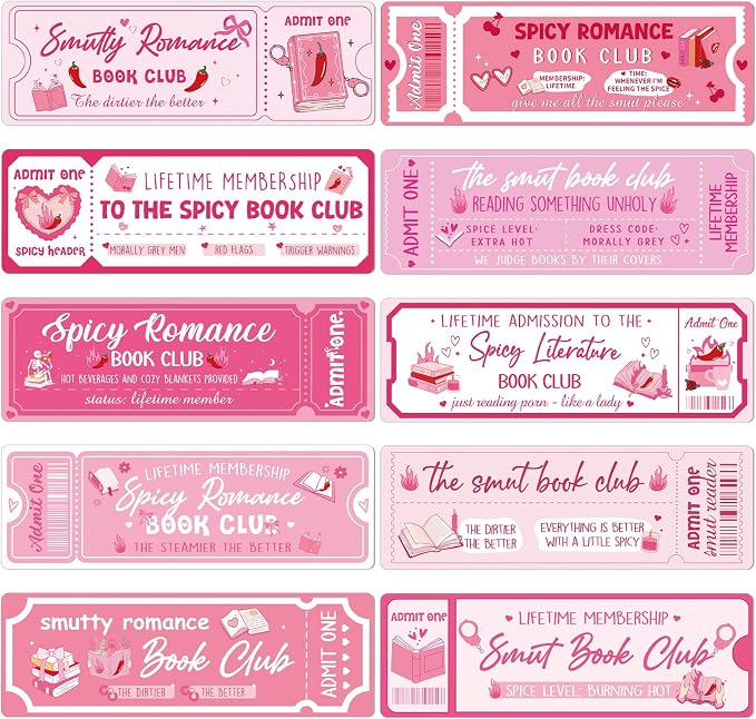 Wxiben Smut Bookmarks Gifts for Women - 20PCS Smutty Bookmarks Hot and Spicy Book Marks for Women Girls Reading Page Clip for Book Lovers Students Teacher Dark Romance Bookish Bookworm Gift