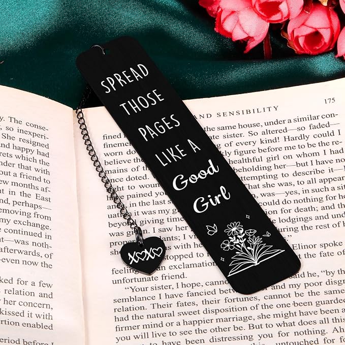 Bookmarks for Women Dark Romance Bookmarks Funny Book Marks for Reading Women Book Lovers Spicy Smutty Bookmark Gifts Metal Reading Accessories Readers Bookish Bookworm Merch Christmas