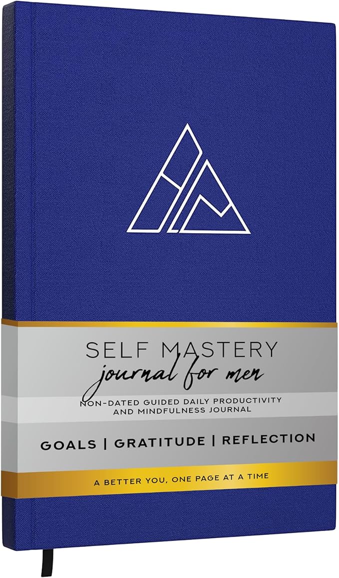Self-Mastery Journal for Men - Gratitude Journals – 5 Minute Journal - Reflection Manifestation Journals for Mindfulness – Self Care Journal – Goal / Guided Gratitude Journal for Women & Men