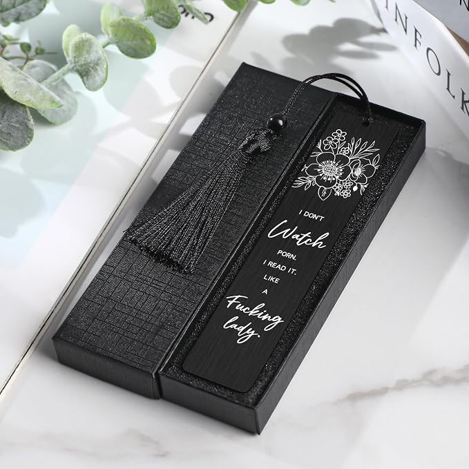 Funny Bookmark Book Lovers Gift - Dark Romance Bookmark Stainless Steel Bookmarks Birthday Gifts Women Nerd Bookish Gift Bookworm Coworker Friends Book Club Dark Romance Novel Lovers