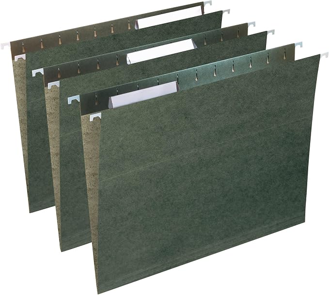 Smead Replacement 1/5-Cut Poly Tabs, Clear, 25 Per Pack (64600)