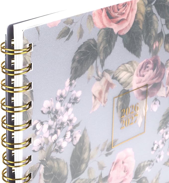 Cambridge Planner 2026-2027 Weekly & Monthly Academic 12-Month July-June, 8-1/2" x 11", Tea Rose (1796-905A)