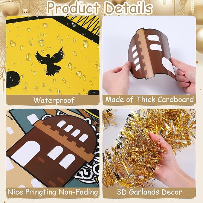 Pasimy Nativity Religious Bulletin Board Classroom Decorations Set Jesus Holy Night Scene 3D Bulletin Board Christian Bible Verse Paper Cutouts for Winter Holiday Xmas School Church Decor