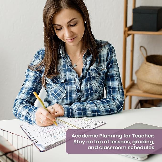 Planner 2026–2027, Academic Year Monthly & Weekly Calendar Book, Jul 2026–Jun 2027, Hardcover Organizer with Tabs, Student & Teacher Planner, 6.3" x 8.5", Savanna Tales