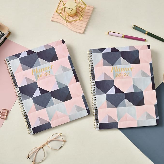 2026-2027 Planner - 9" x 11", JULY 2026 - JUNE 2027, Weekly & Monthly Academic Planner 2026-2027, Thick Paper, Back Pocket with 12 Monthly Tab