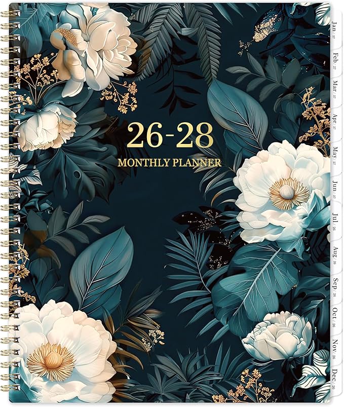 2026-2028 Monthly Planner - JULY 2026 - JUNE 2028, 2 Year Monthly Planner/Calendar 2026-2028, 11” x 9”, 24 Months Tabs,Two-Side Pocket, Holidays & Notes Section