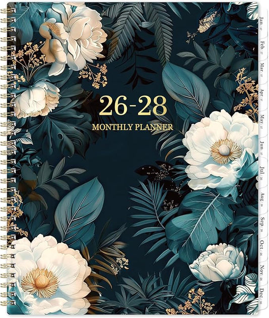 2026-2028 Monthly Planner - JULY 2026 - JUNE 2028, 2 Year Monthly Planner/Calendar 2026-2028, 11” x 9”, 24 Months Tabs,Two-Side Pocket, Holidays & Notes Section