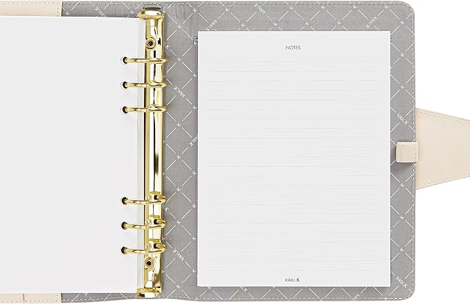 Kikki.K Leather Personal Planner Large Signature Range Almond,11512801