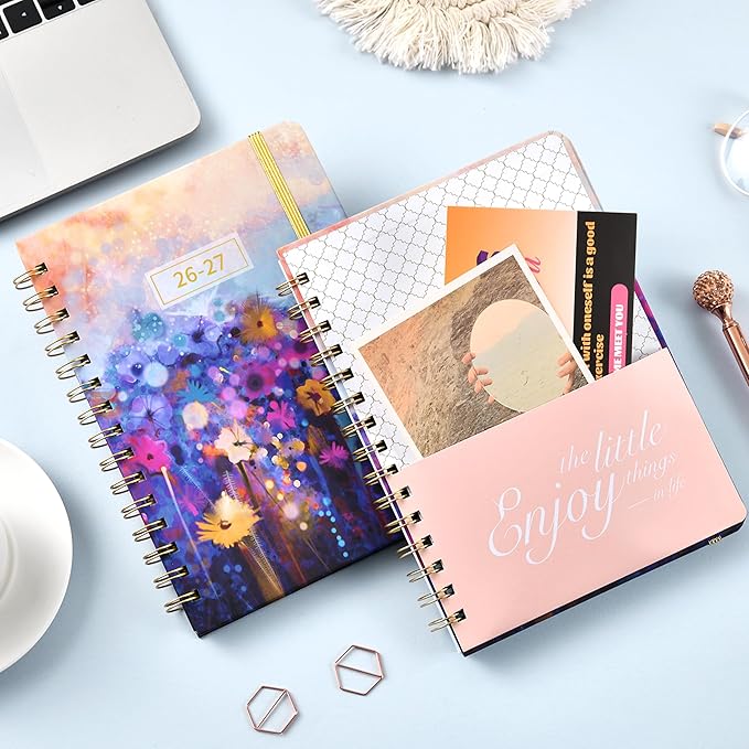 2026-2027 Planner - Planner Daily Weekly and Monthly 2026-2027, July 2026 - June 2027, 6.3’’ × 8.4’’, 12 Monthly Tabs, Inner Pocket, Hardcover, Perfect for Organization