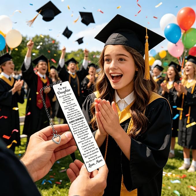 Inspirational Bookmark for Teen Girls-Daughter Gifts from Mom, Daughter Birthday Graduation Back to School, 18th Birthday Gifts for Girls, Come with A Gift Box, Lightweight Durable Bookmark