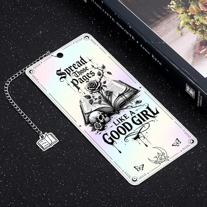 Dark Romance Merch Horror Bookmarks Book Lovers Gifts for Reading Girl Funny Bookmark for Women Girlfriend Book Marks for Reading Women Girls Birthday Anniversary Valentines Day Gift for Her Good Girl
