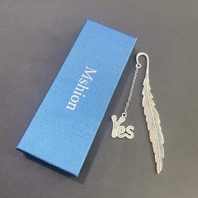 Luminous Bookmark, Retro Glow in The Dark Reading Bookmarks for Women Men Lovers,Book Markers with Pendant Holiday Gifts