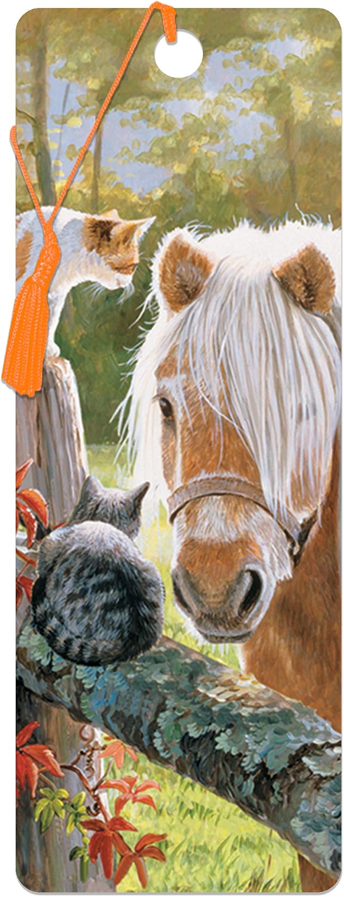 3D LiveLife Bookmark - Just Visiting from Deluxebase. Cute Lenticular Horse Page Marker. Animal Themed Accessories for Book Lovers. Small Gifts for Men, Women, Writers and Teachers.