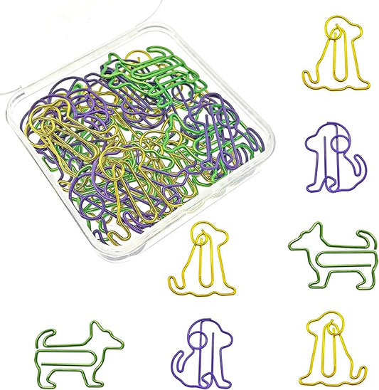 Cute Dog Paper Clips Decorative Animal Paperclips, Dog Gift for Dog Lover 30 PCS