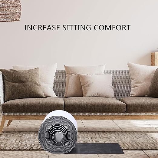 2Pcs Sofa Cushion Tape 4.4Inchx20Feet Cushion Grip Pad Heavy Duty Adhesive Strips Sofa Cushions Slip Grip