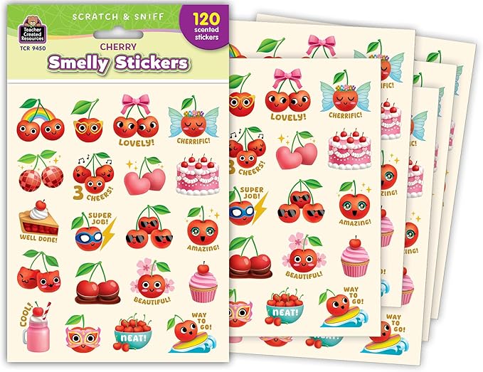 Teacher Created Resources Cherry Smelly Stickers (TCR9450)