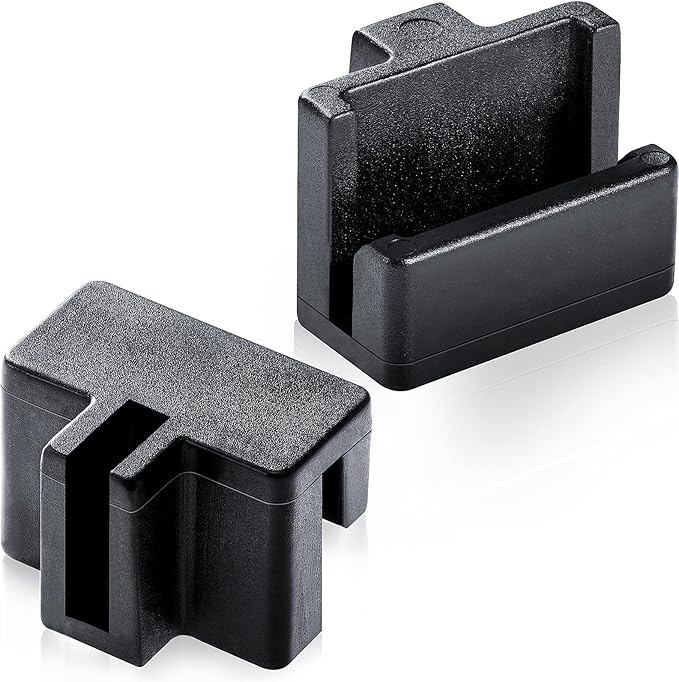 20 Pieces Hanging File Rail Clips Specialty Storage Black File Folder Plastic Rail Clip, Plastic Folder for Wood Drawers, Keep Your Folders Neat and Organized