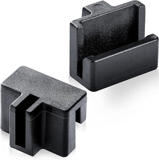 20 Pieces Hanging File Rail Clips Specialty Storage Black File Folder Plastic Rail Clip, Plastic Folder for Wood Drawers, Keep Your Folders Neat and Organized
