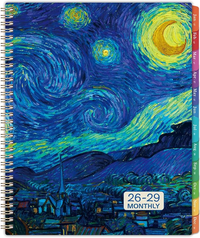 2026-2029 Monthly Planner/Calendar - 3 Year Monthly Planner 2026-2029, July 2026 - June 2029, 8.5" x 11", 3 Year Calendar2026-2029 with Colorful Tabs, Notes Pages, Inner Pocket