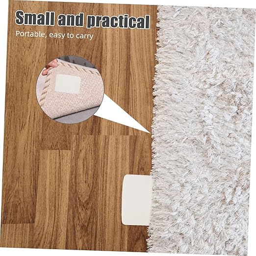 Cabilock 5PCS Non-Slip Adhesive Cushion Fixing Pads for Sofa and Bed Sheets Heavy Duty Hook and Loop Tape for Rug and Carpet Strong Adhesive Home Decoration Supplies