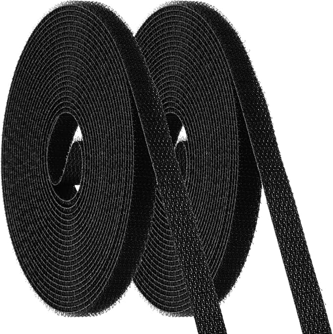 PATIKIL Carpet Marker Strips 0.4 Inch x 16.4 Ft, 2 Roll Floor Markers Nylon Strip Floor Marking Tape for Classroom Rug Teacher Supplies, Black