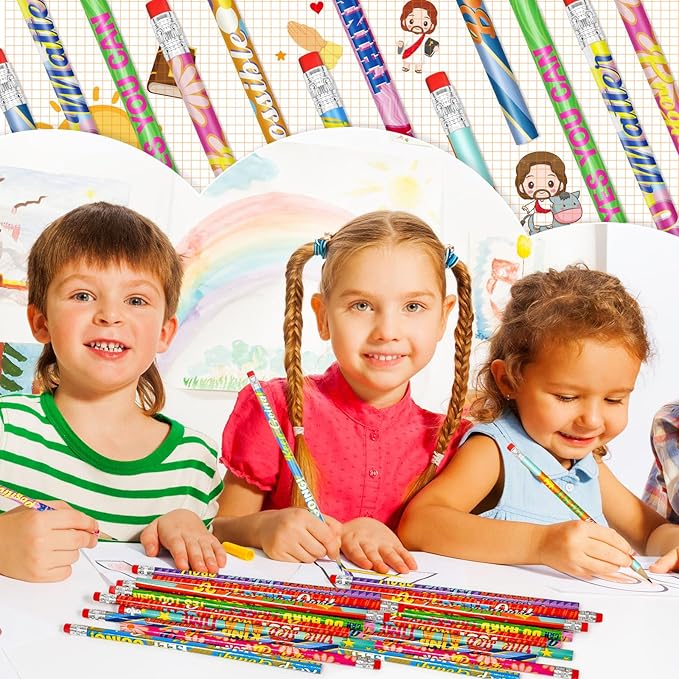 Cinrobiye 100 PCS Inspirational Pencils Bulk,Motivational School Wood Pencils,Encourage Positive Pencil Party Favors Gifts Pencil Back to School Supplies for Student Teacher Classroom Reward